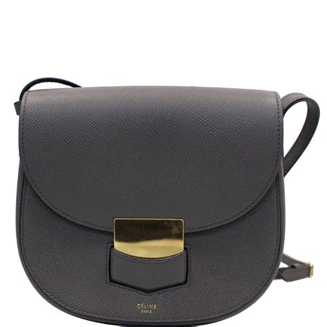 celine small trotteur bag in grained calfskin|Celine.